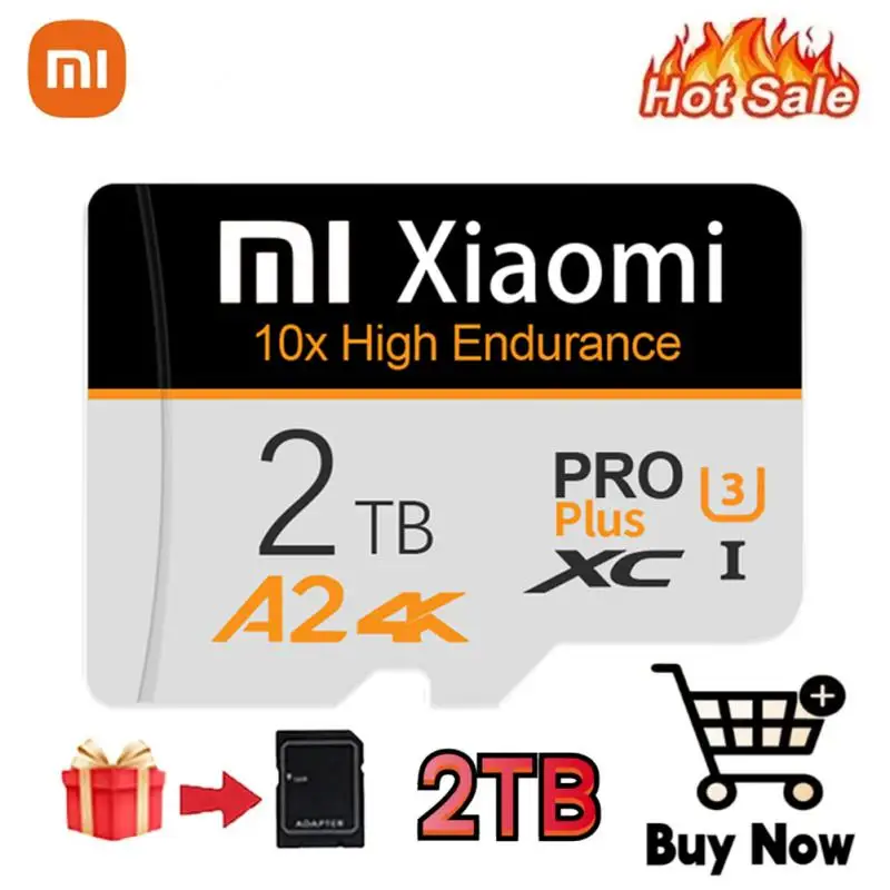 Новая высокоскоростная карта памяти Xiaomi класса 10, 1 ТБ, карта памяти Micro Sd, карта памяти большой емкости для камеры, смартфона с адаптером