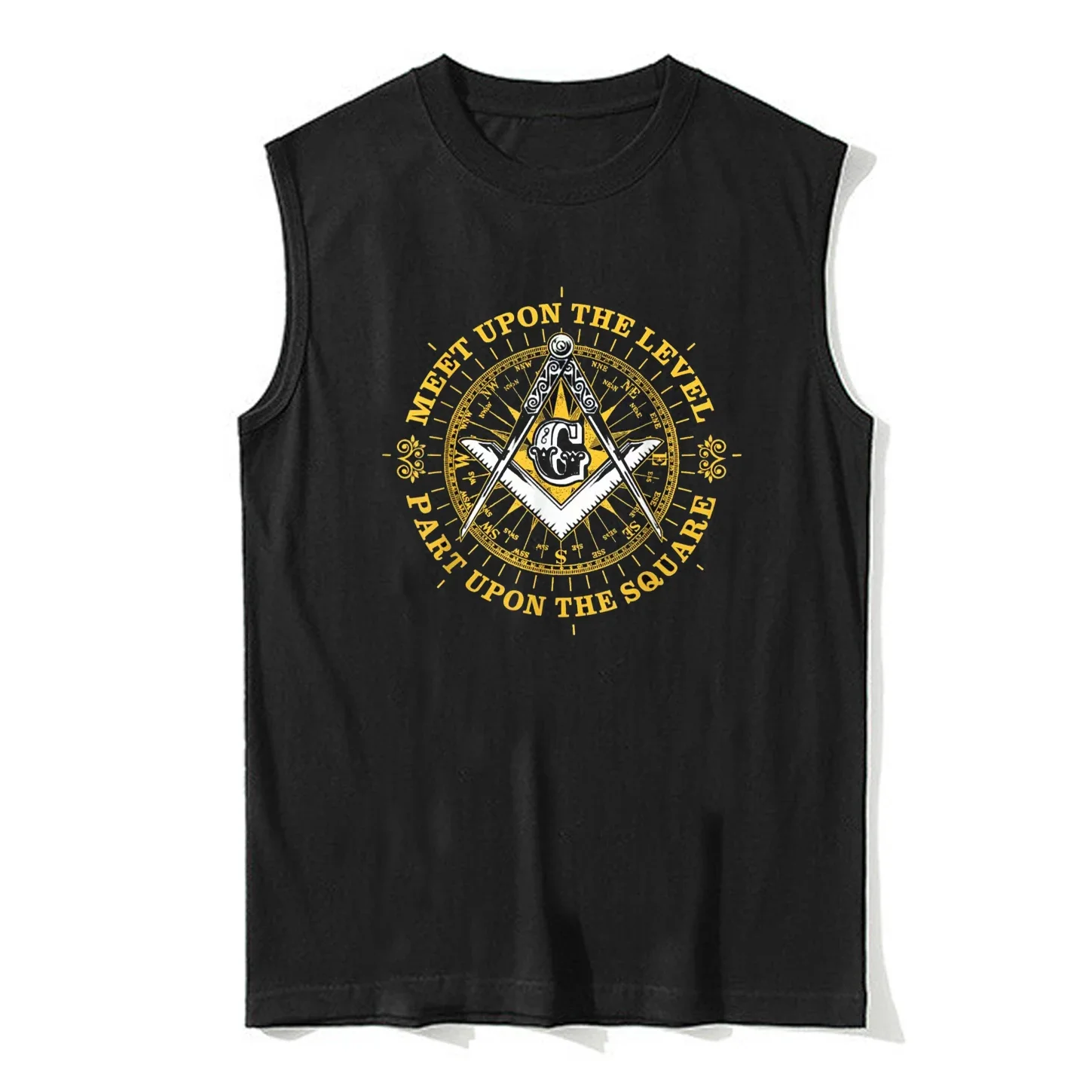 Part Upon The Square. Freemason Symbol Masonic Tanktop 100% Cotton O-Neck Summer Casual Mens Vest Sleeveless T-shirt Streetwear