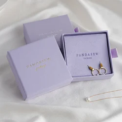 Cardboard Box with Microfiber Jewelry Pouch, Packaging Gift Drawer, Custom Logo, Wedding, Birthday Party, Shower, 20Pcs