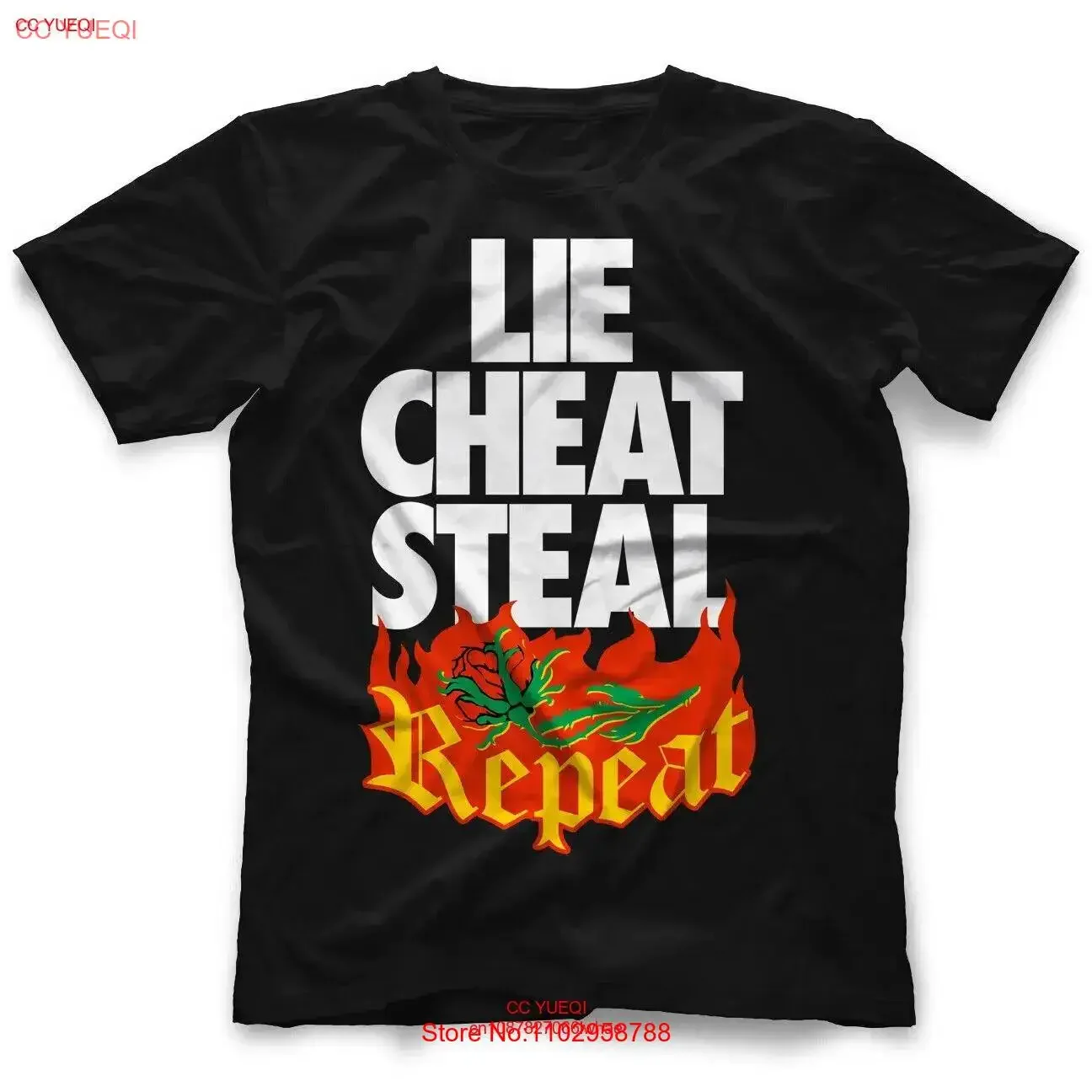 Eddie Guerrero - Lie Cheat Steal Repeat T-Shirt S-5XL