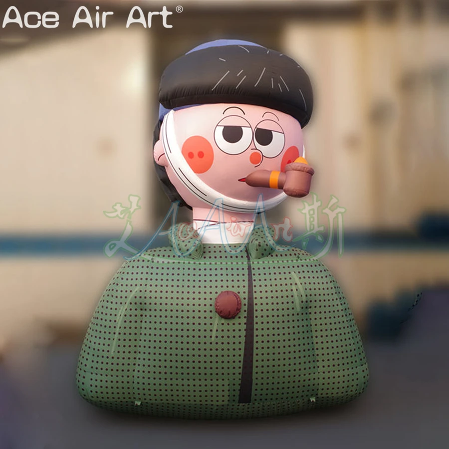 

Cute Cartoon Boy and Girl Model Inflatable Character Replica for Outdoor Decoration or Advertising Activities