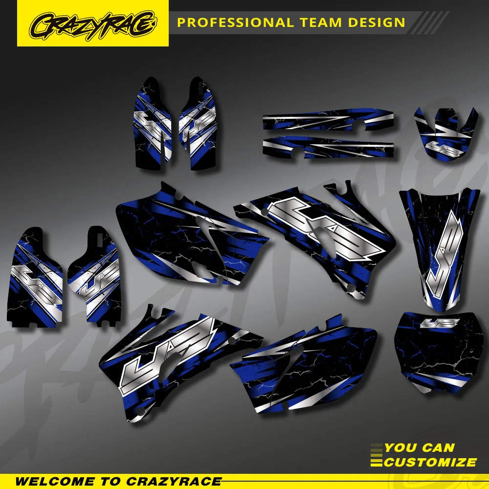 

Графические наклейки для мотокросса, комплект фоновых наклеек для YAMAHA YZ250F YZ450F YZ 250F YZ 450F YZF 250 YZF 450 2006 2007 2008 2009