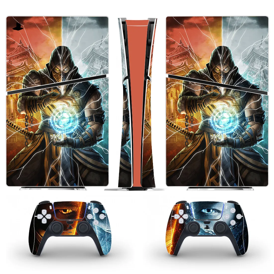 Game Mortal Kombat PS5 Slim Digital Skin Sticker decalcomania Cover per Console e 2 controller nuovo vinile PS5 Slim Skin