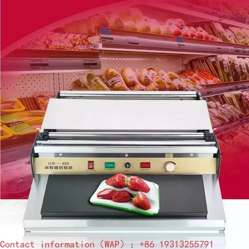 

【2026】Wrapping Machine Supermarket Manual Food Preservative Film Hand Fresh Fruit Vegetables Plastic Wrap Sealing And Cutting Ma