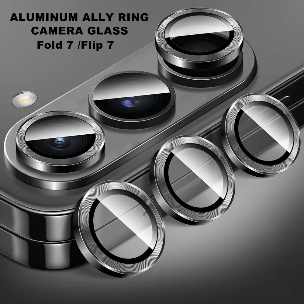 NEW Ultra HD Camera Protector Ring for 2025 Samsung Galaxy Z Flip Fold 7 6 5 4 3 Full Cover Lens Screen Tempered Glass Metal Cap