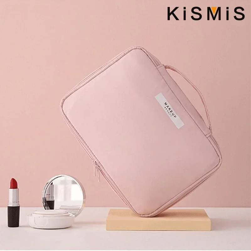 Borsa per trucco portatile impermeabile Borsa per cosmetici di grande capacità Custodia da viaggio per uso quotidiano