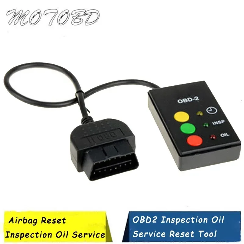 New 3 Button OBD OBDII OBD2 Inspection Oil Service Reset Tool for BMW MINI Rover 75 Cars After 2001 with OBD2 Socket