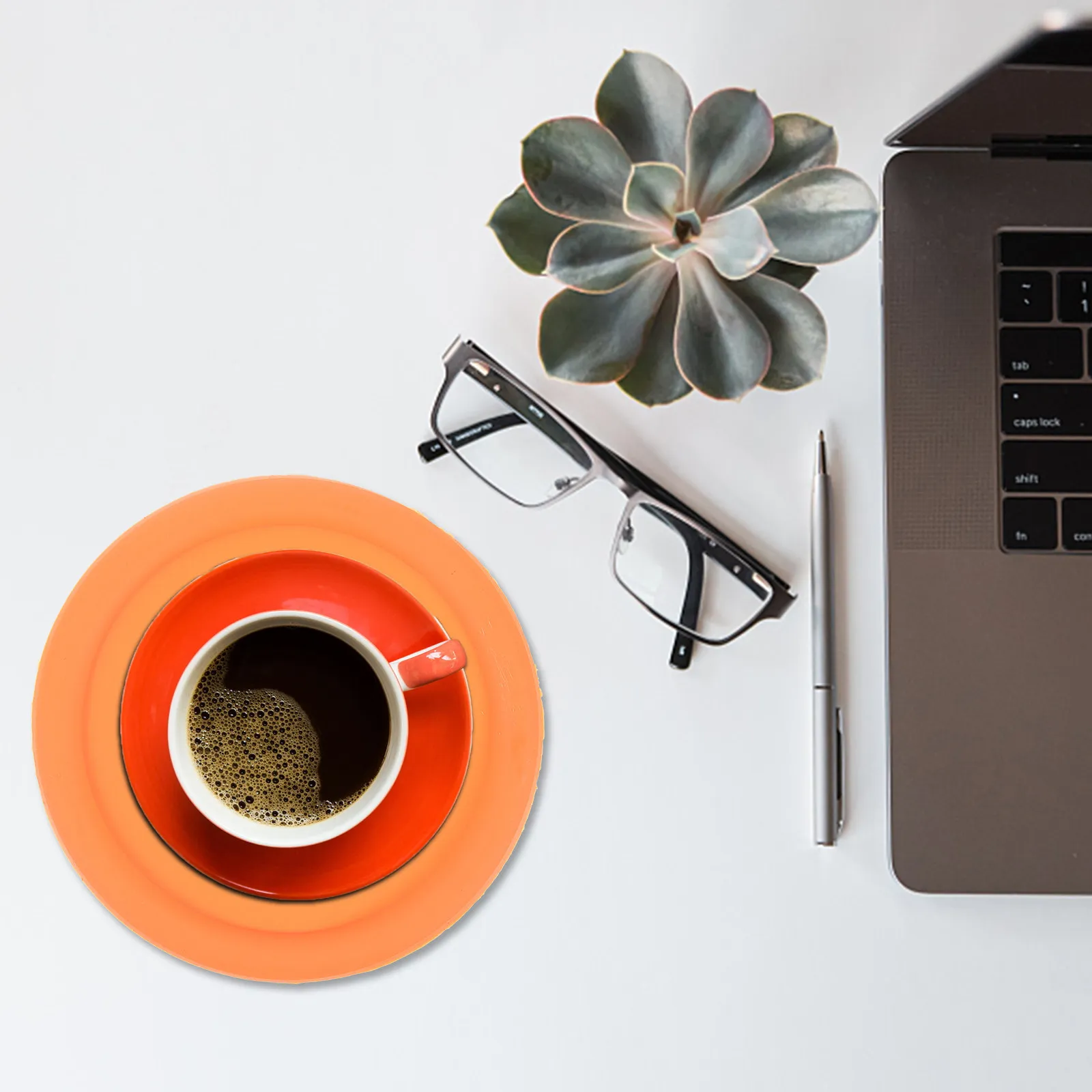 Minimalist Silicone Coasters for Desk Cups
