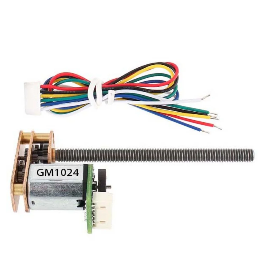GM1024 N20 Hall Encoder Gear Motor DC 3V 6V 12V Micro Metal Gear Motor 55mm Thread Shaft Gear Reduction Motor Reducer Gearbox