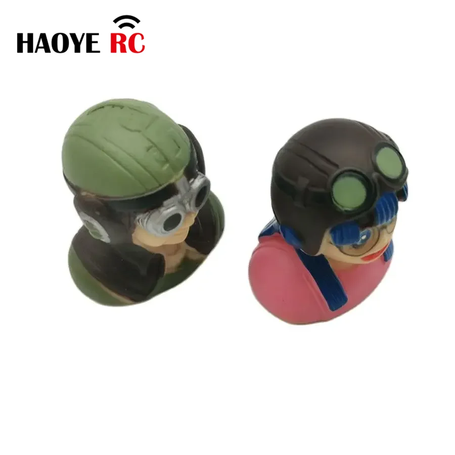 Haoye 1 Pc 1/9 Scale Civil Pilots Figures With Glass Toy Model For RC Plane Accessories Hobby Color Army Green/Pink