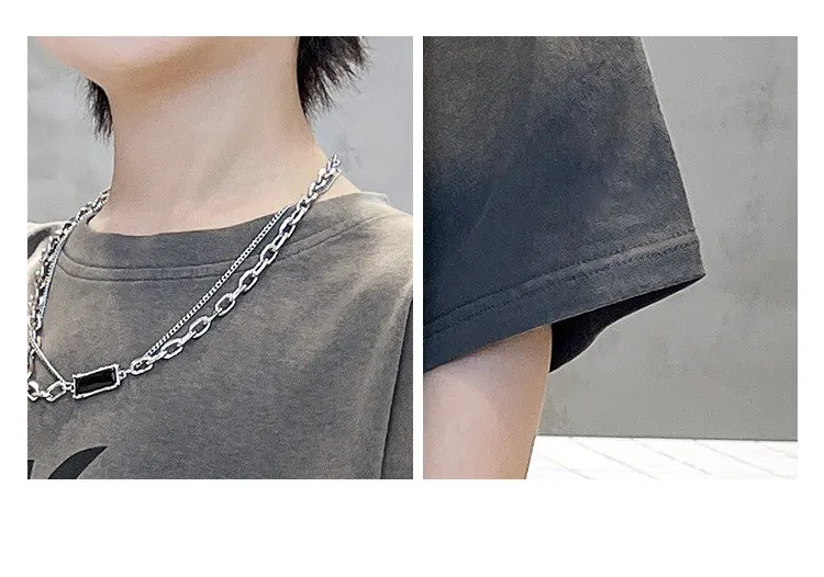 Koreanischer Kinderanzug für Jungen 2027 Sommer Mode Farbverlauf Grau Set Teenager Jungenkleidung Baumwoll-Strick-Oberteil + Shorts 2-teiliges Outfit – Detail 8