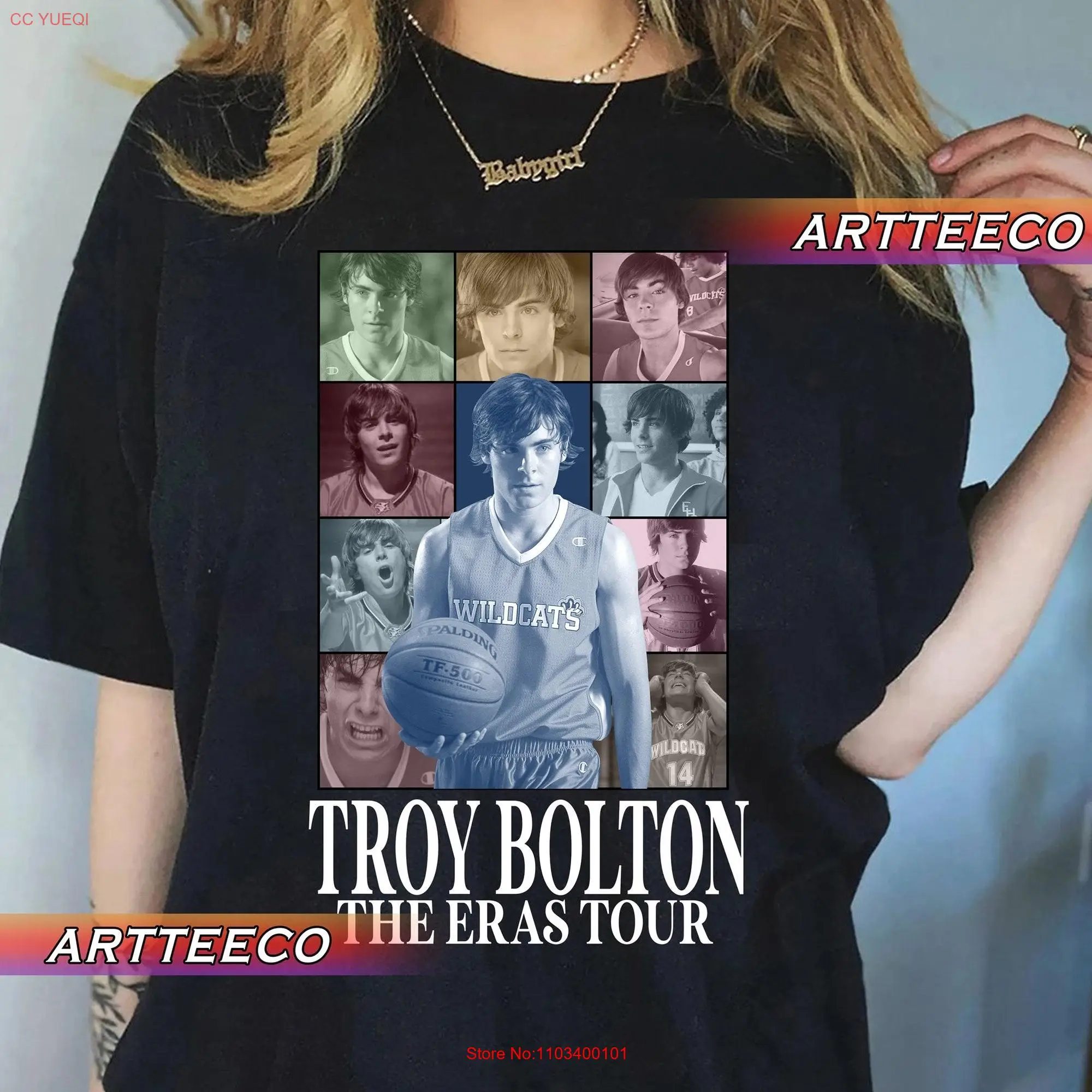 Vintage Troy Bolton The Eras Tour T Shirt Homage Tv SweaT long or short sleeves