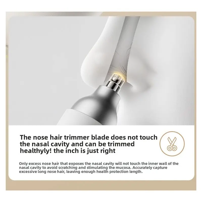 A39M الكهربائية الشعر المتقلب للرجال للأنف السوالف الحواجب اللحية 2 في 1 مقص الشعر ماكينة حلاقة قابلة للشحن غير مؤلم جديد #4