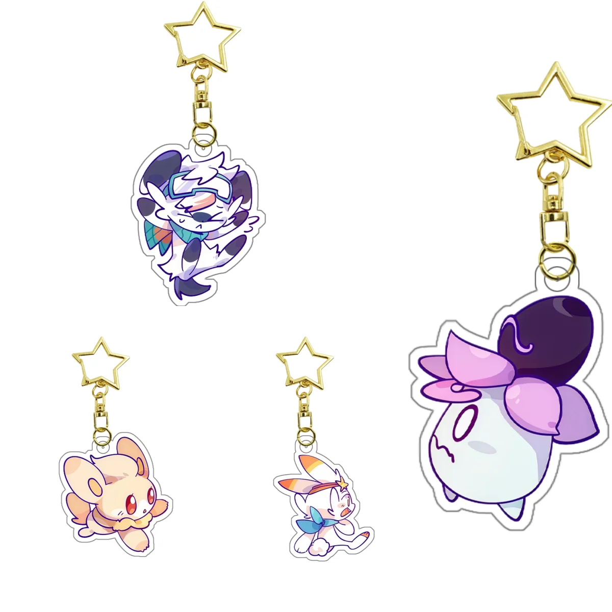 

Кулон-брелок Bokcet Zeraora с мультяшным дизайном, настраиваемый, из акрила, с периферийными элементами, размер Ray Bu