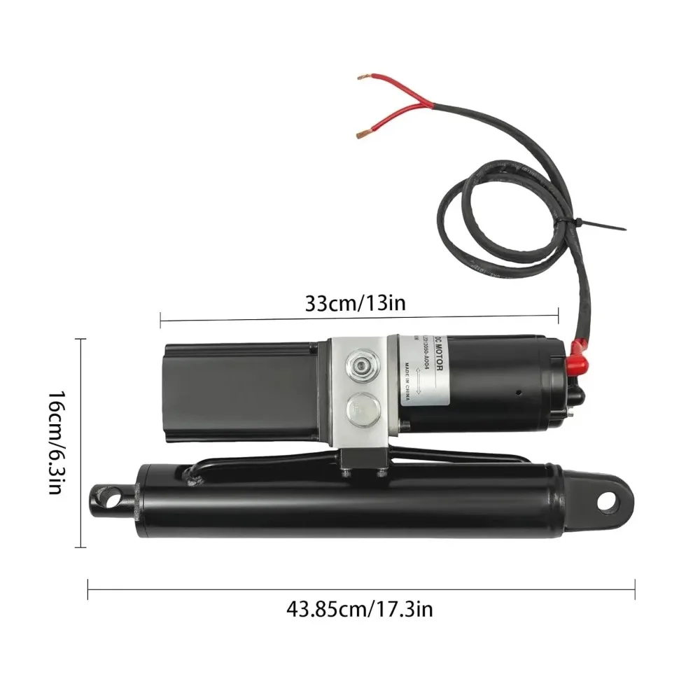 8 Inch Stroke Linear Actuator DC 12V Electric Hydraulic Cylinder Heavy Duty 2T/4400 lbs Linear Actuator 25mm/s High Speed