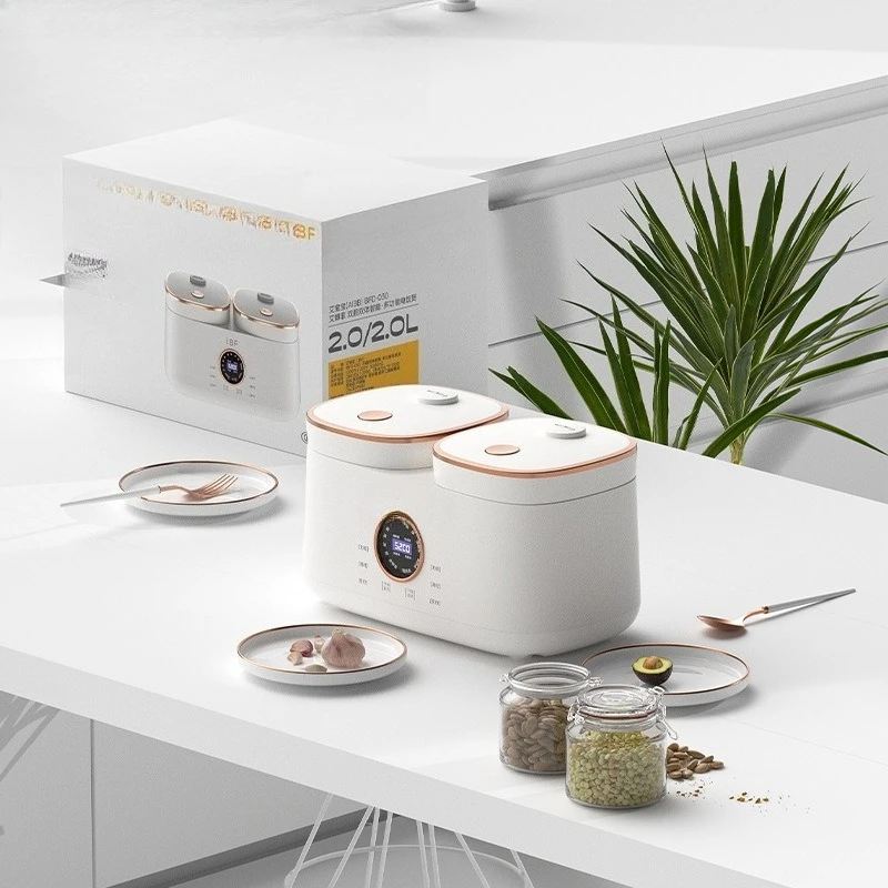 Double bile rice cooker saucepan one pot double purpose multi functional cooking household