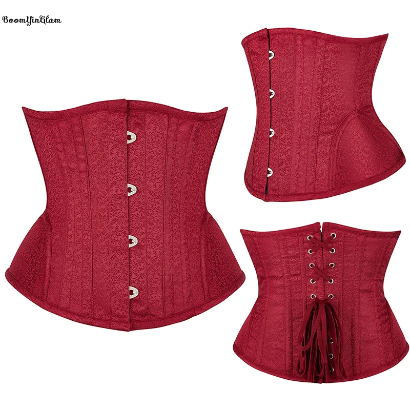 Espartilho Underbust Gótico Steampunk para Mulheres, Corselet de Alta Compressão, Corselet Vintage, Roupas De Festa De Carnaval