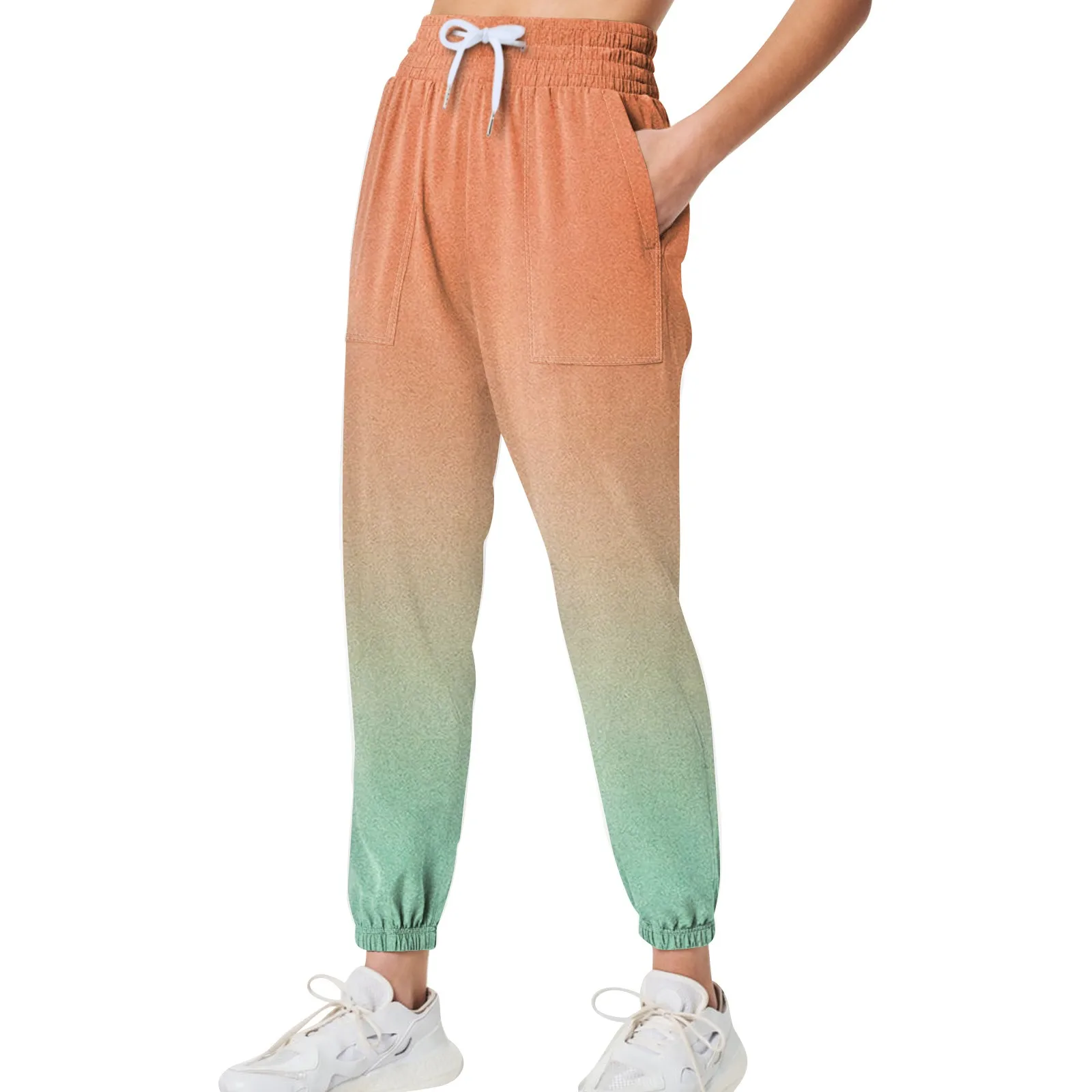 Woman Pants Summer Ankle-length Pants Gradient Sports Pants Loose Lantern Harem Casual Pants Fashion Sweatpants Women