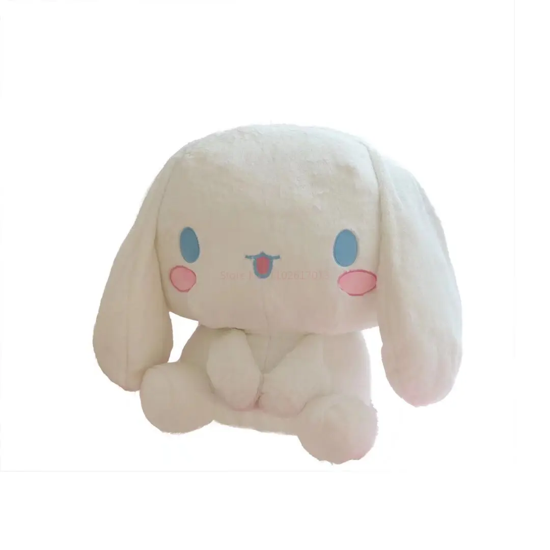 Big Size Sanrio Cartoon Cinnamoroll Anime Plush Toys Japanese Cute Big Eared Dog Sitting Dolls Pillow Kids Christmas Gifts