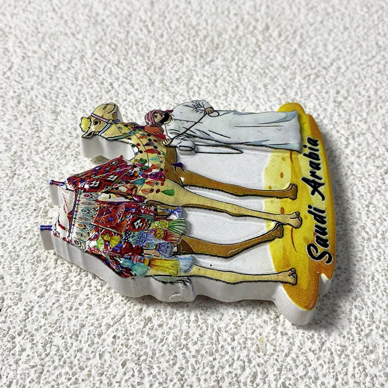 Saudi Arabia Travel Souvenir 3D Camel Refrigerator Magnet, Powerful Magnet, Home Kitchen Decoration Gift