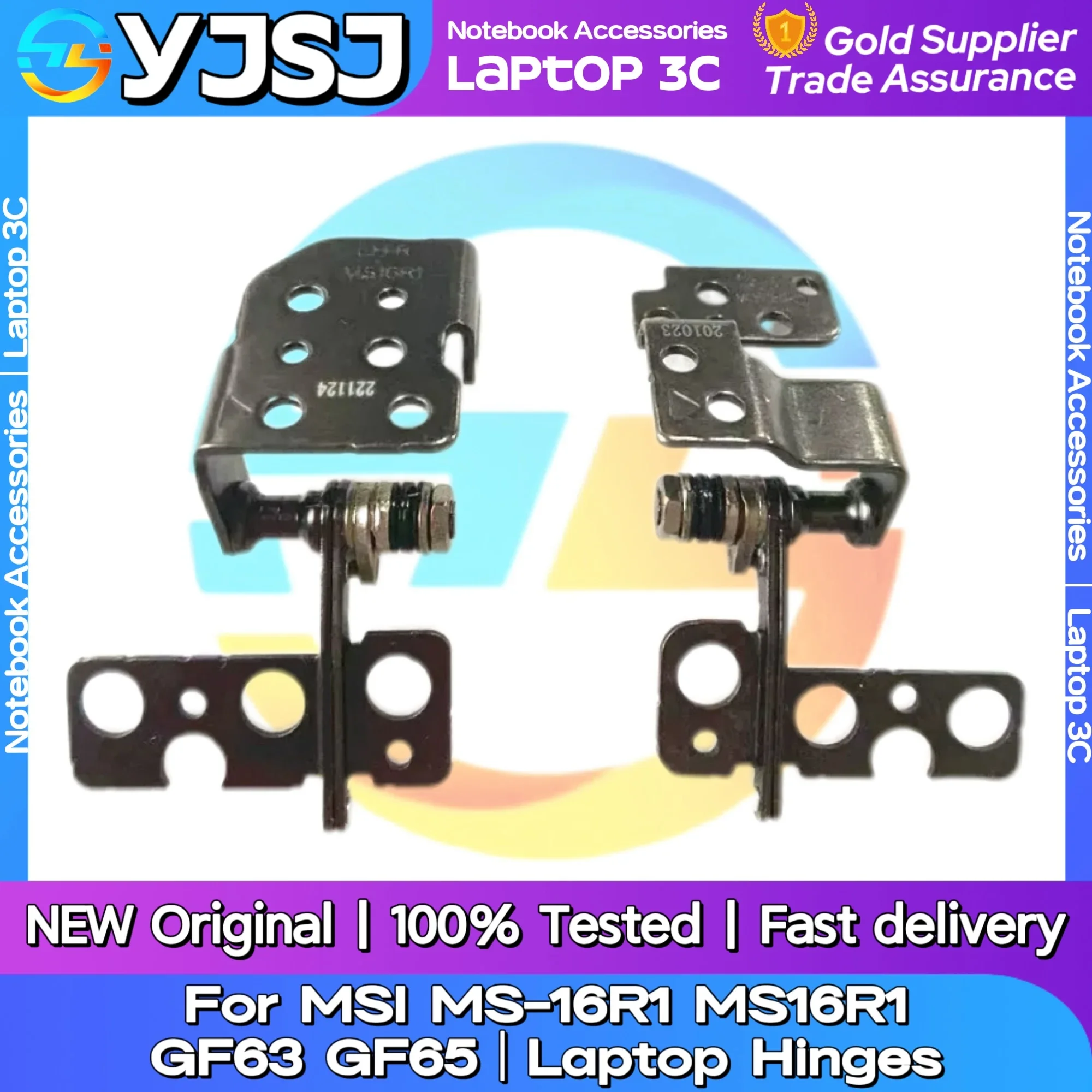 New Original Laptop Notebook Hinges For MSI MS-16R1 MS16R1 GF63 GF65 WF65 16W1 9SD 9SE 9SEXR LCD Screen Hinge LCD shaft