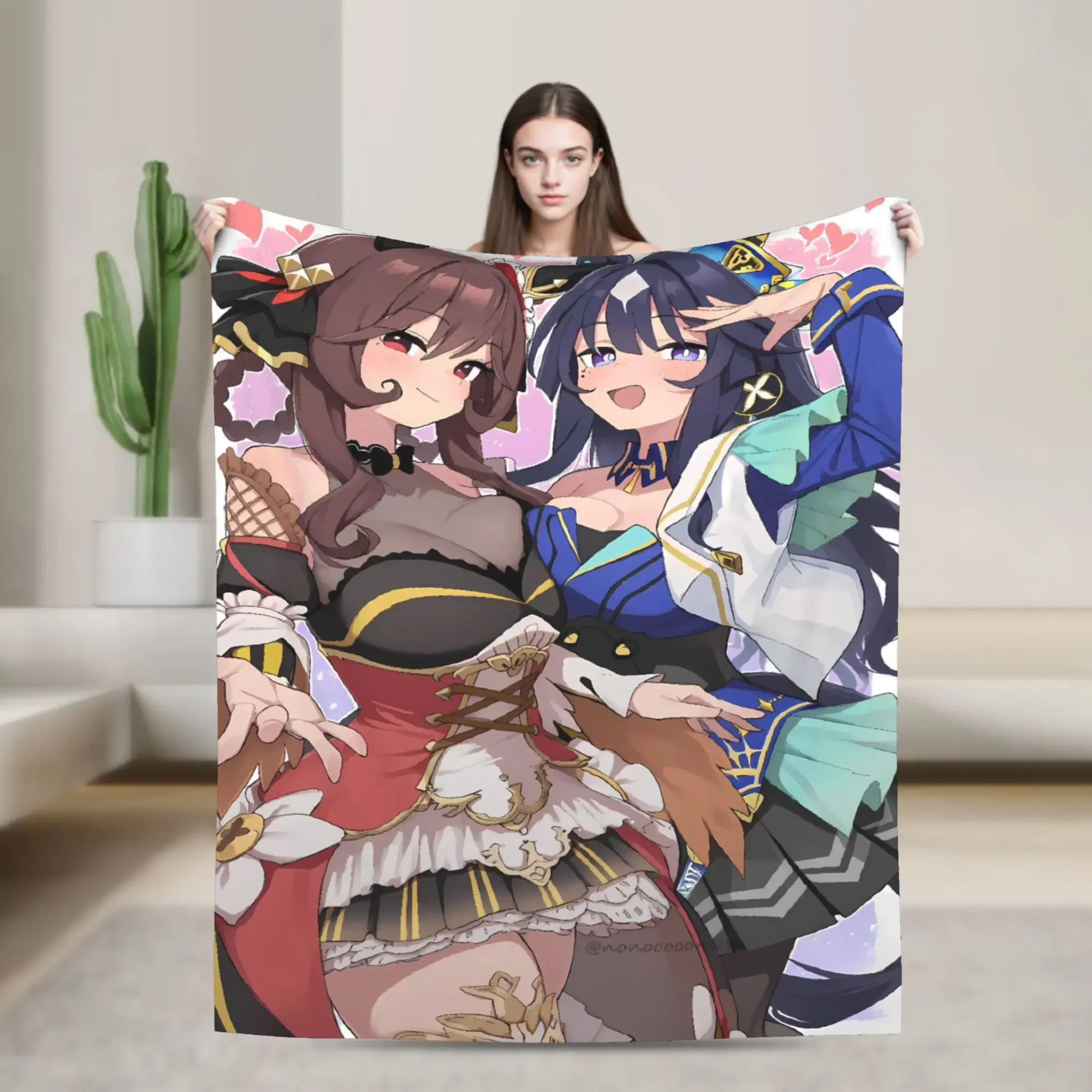 

Uma Musume Pretty Derby Anime Blanket Warm Soft Throw Blanket for Winter Picnic Bedroom Bedspread