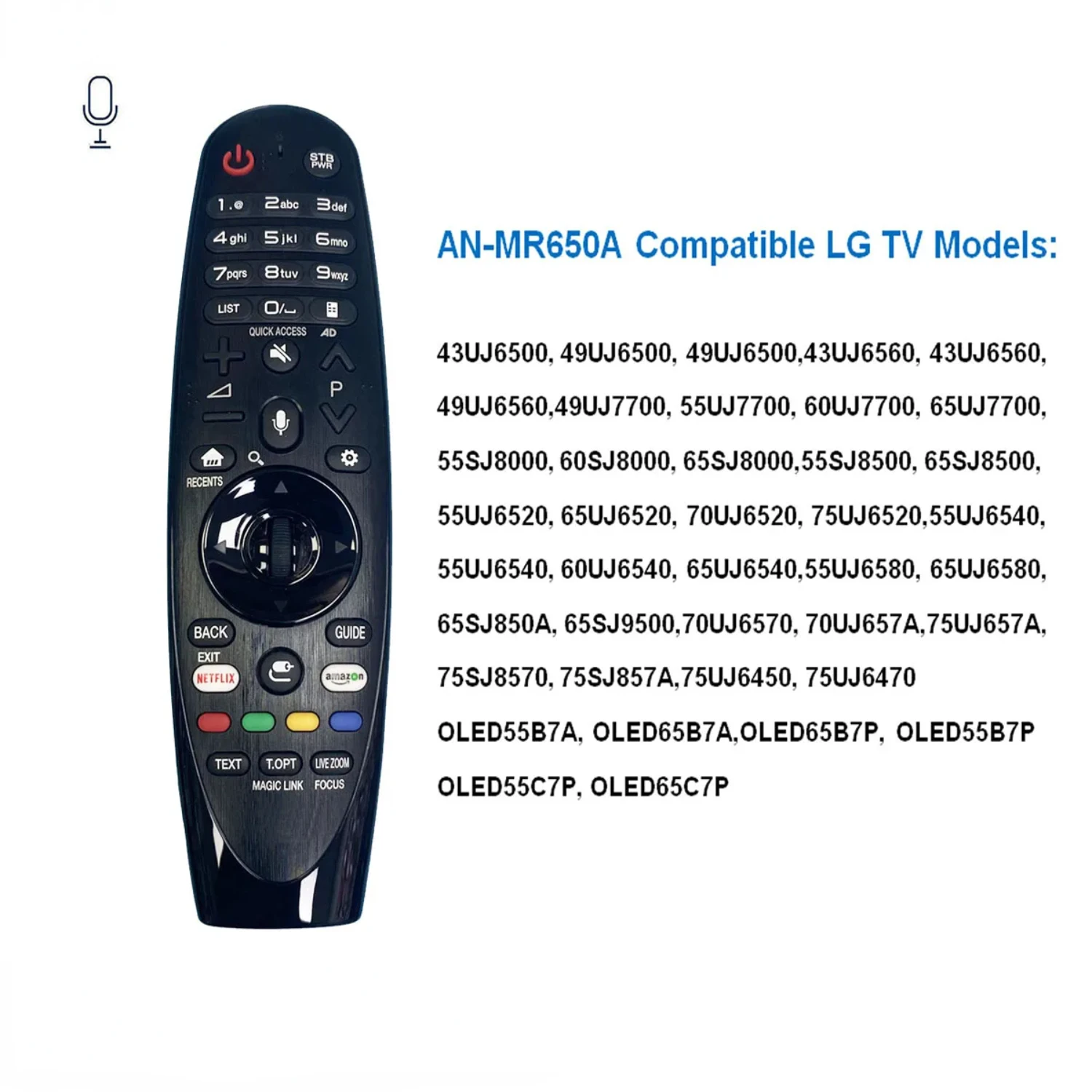 New Voice TV Remote Control AN-MR650A for  Magic Smart LED TV Remote Control with Voice and Flying Mouse  Fit for UJ S Mando ps