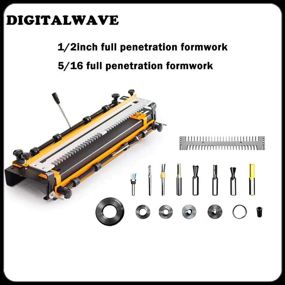 24-inch 60CM 5/16 Dovetail Jig Porter mesin kabel kabinet kayu alat pertukangan dengan 1/2 inci penetrasi penuh formwork