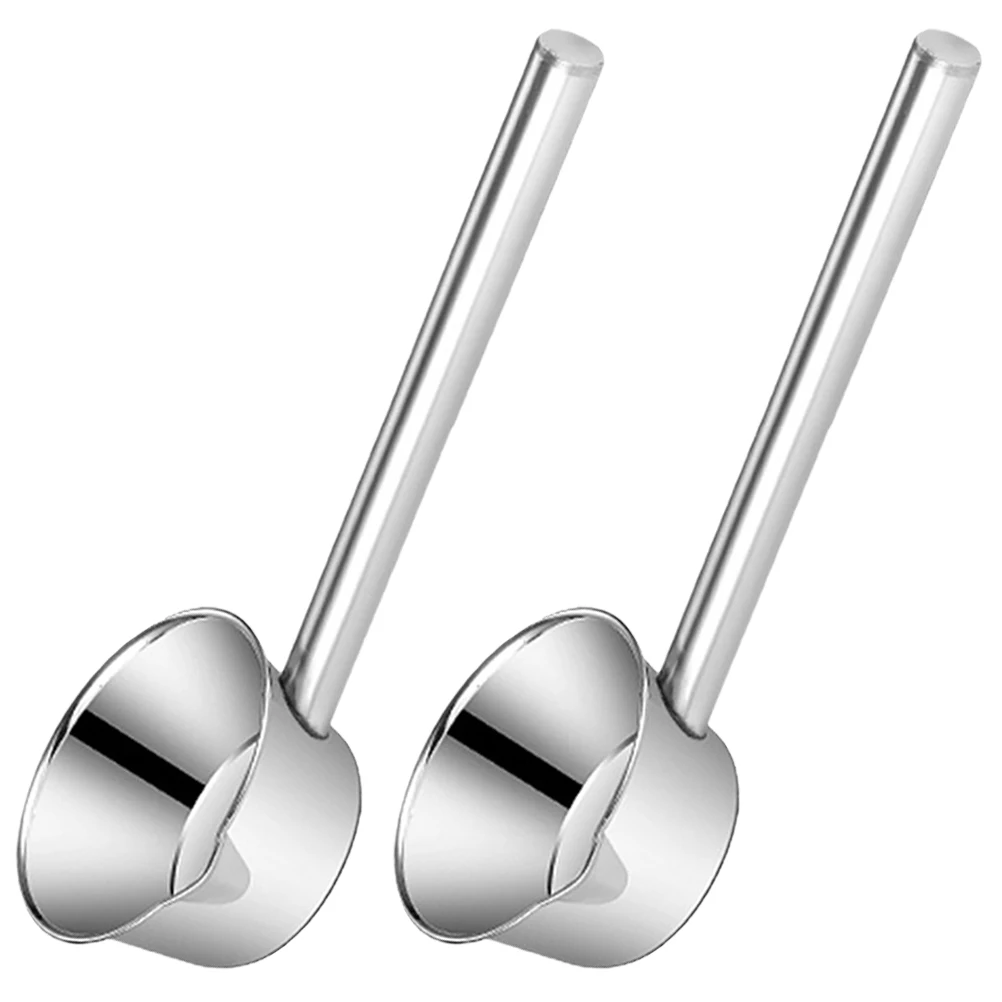 

2pcs Long Ladle Stainless Steel Water Scoop 35cm Kitchen Stainless Steel Water Ladle Garden Spoon Soup Pouring AntiRust