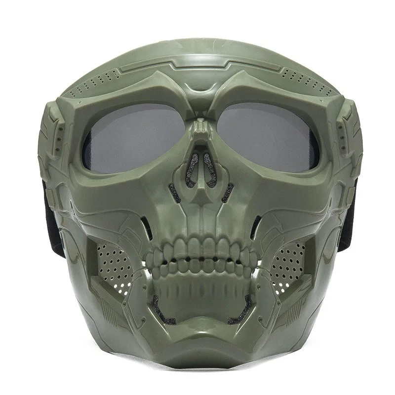 

Skull Motorcycle Goggles Mask Windproof Outdoor Riding Tactical Glasses Halloween Party Cosplay Gift for Men Women Adjustable
