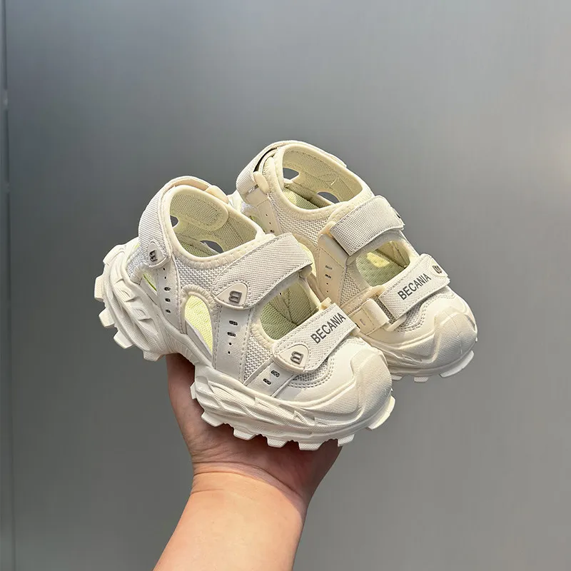 Unisex Kid Chunky Sporty Sandals 2026 New Summer Toddler Barefoot Sneakers Soft Sole Comfort Chic Versatile Outdoor Hiking Shoes