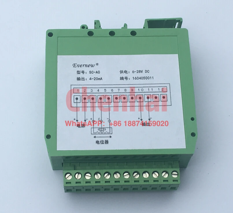 

0-5V,0-10V,4-20mA Potentiometer signal converter Resistance type displacement sensor transmitter AD conversion module SC series