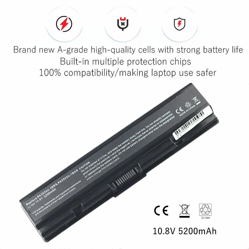 New Laptop battery For Toshiba Satellite A200 A355 A205 A505 A210 A300 A305 A500 A305 A305D A350D A505D