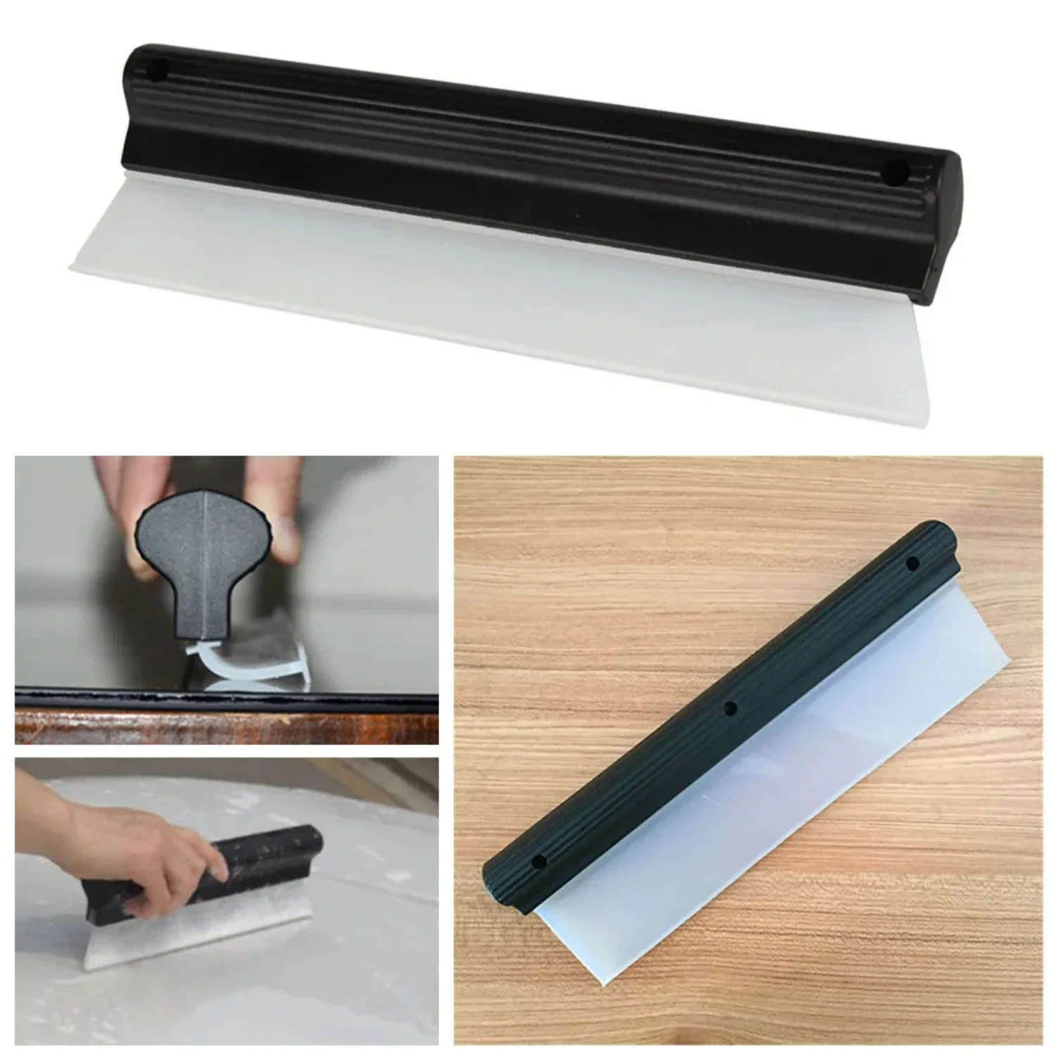 

Car Flexible Soft Silicone Wiper Window Cleaning Glass Scraper Silicone Handy Squeegee Auto Blade Clean Scraping Film Scraper