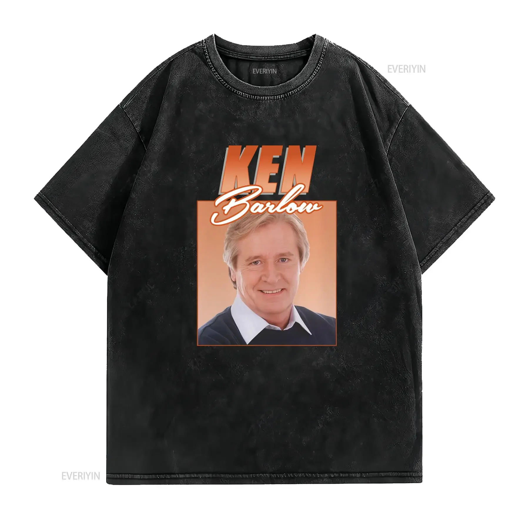 Ken Barlow T Shirt Coronation Street Baseball 4045 Casual Crew Neck Slight Stretch Fabric Regular Fit Print Pattern Perfect