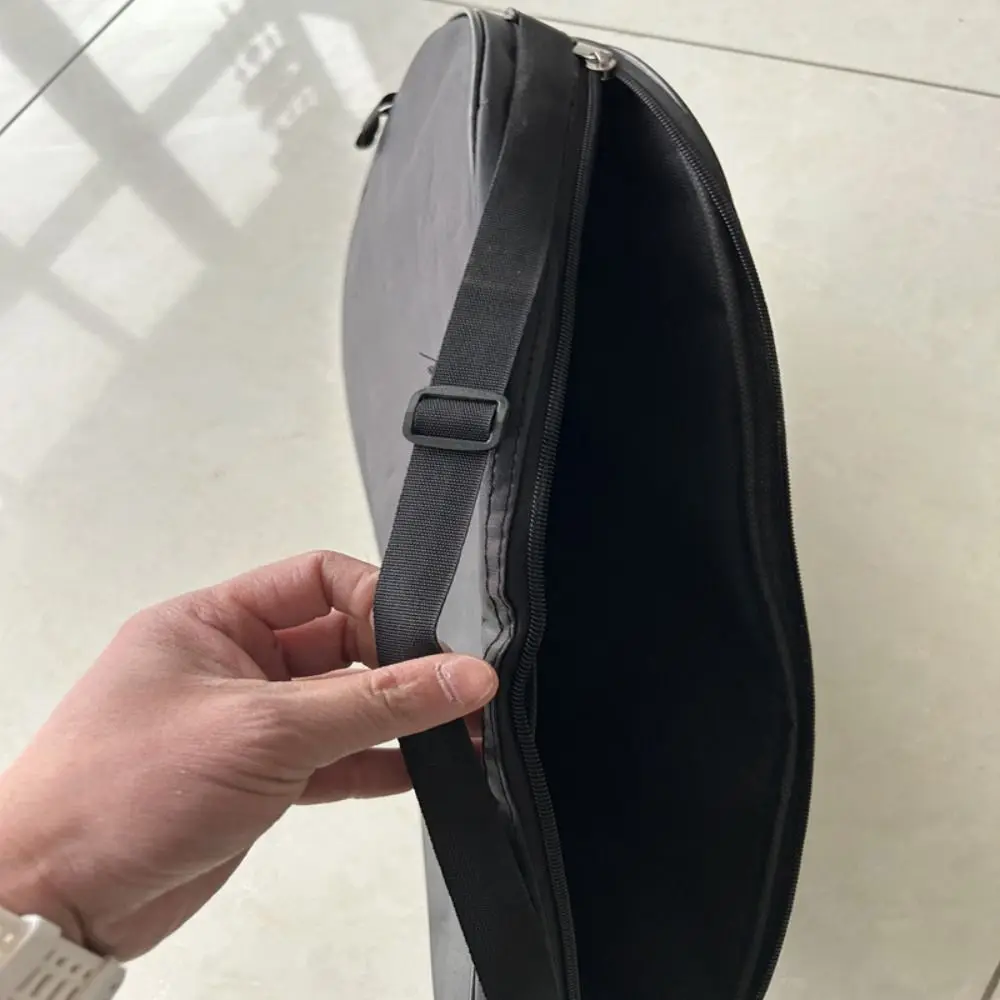Oxford Cloth Paddle Racket Bag Waterproof Wear-resistant Tennis Racket Storage Bag Black Protective Racquet Shoulder Bags