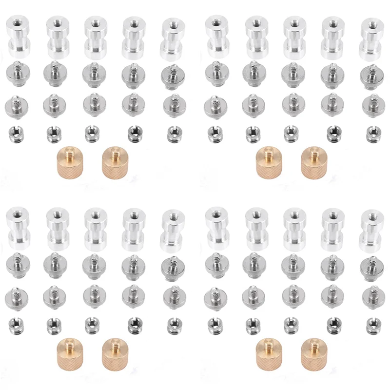 Adapter Śruby do Kamery B92B-88Pack 1/4 na 1/4 Śruba 1/4 na 3/8 Adapter Konwerter Śruby Statywu Śruba Mosiężna