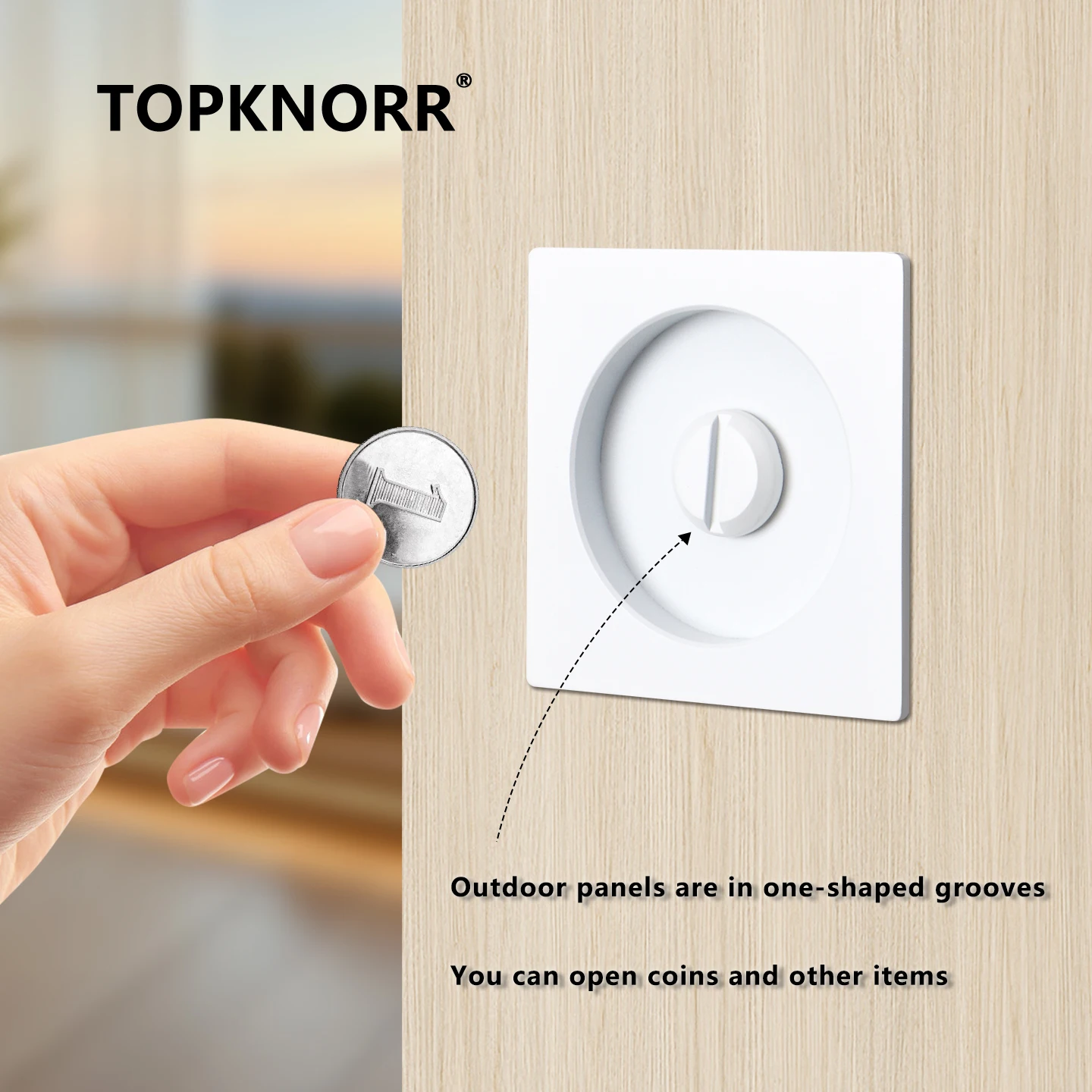 Square Pocket Door Lock Left and Right Sliding Door Lock Invisible Door Handle Bedroom Sliding Door Hook Lock Embedded Safety