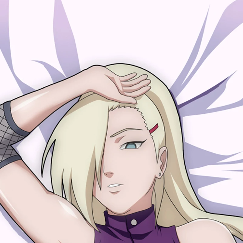 Dakimakura Anime Pillow Cover Ino Yamanaka Double Sided HD Print 2WAY Life Size Anime Body Pillowcase Gifts