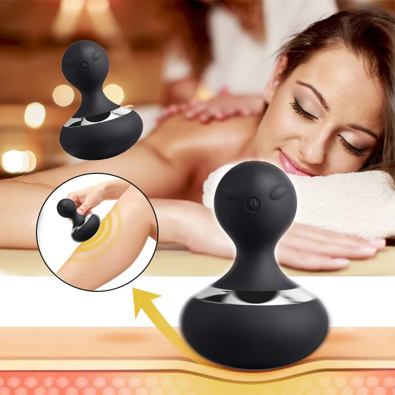 Electric Hoist Shape Massager Cordless Rechargeable Electric Vibrating Women Magic Multi Speed Neck Full Body Personal Massage