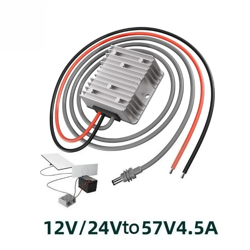 DC-DC Step Up Power Converter 12V 24V to 57V 4.5A Power Supply Compatible with 3rd Generation Mini DC Male Connector