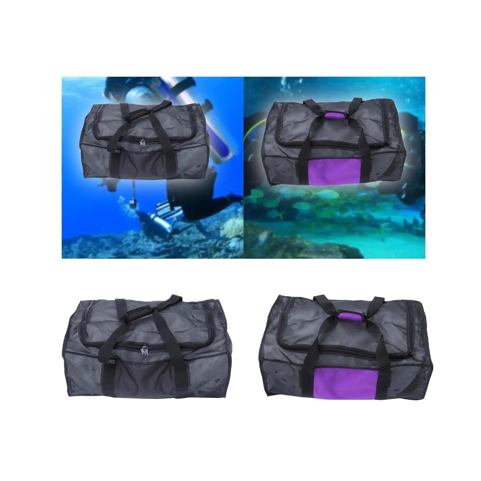 

Diving Mesh Duffle Handbag Snorkeling Gear Duffle Travel Duffle Bag for Rafting Underwater Adventure Freediving Surfing Beach