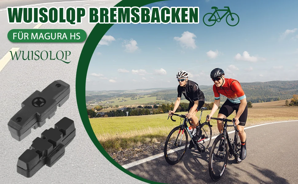 8 Stück/Los breite Kompatibilitäts-Bremsbacken für Magura HS11/HS22/HS33, einfache Installation, Premium-Gummi