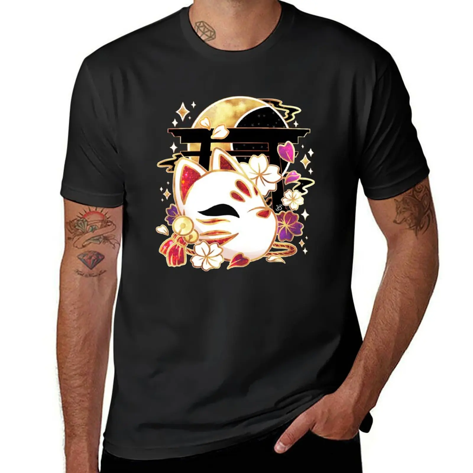 

Starlit Kitsune Mask T-Shirt Clothing valentines boutique clothes custom t-shirts mens funny t shirts