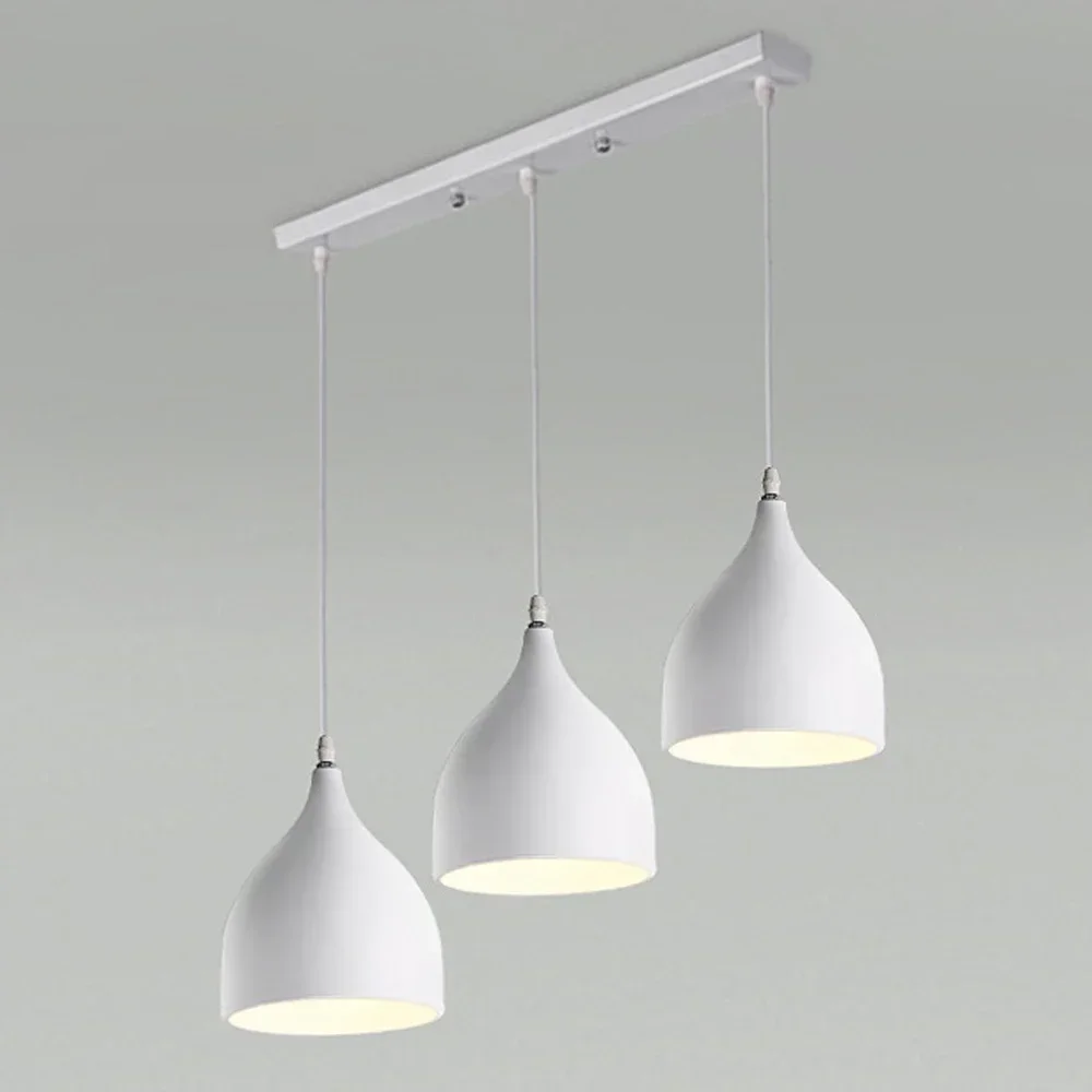 Modern LED Pendant Light Kitchen Suspension Vintage  Lamp Russia Black White Hanging  Lustre Home ing Luminaria