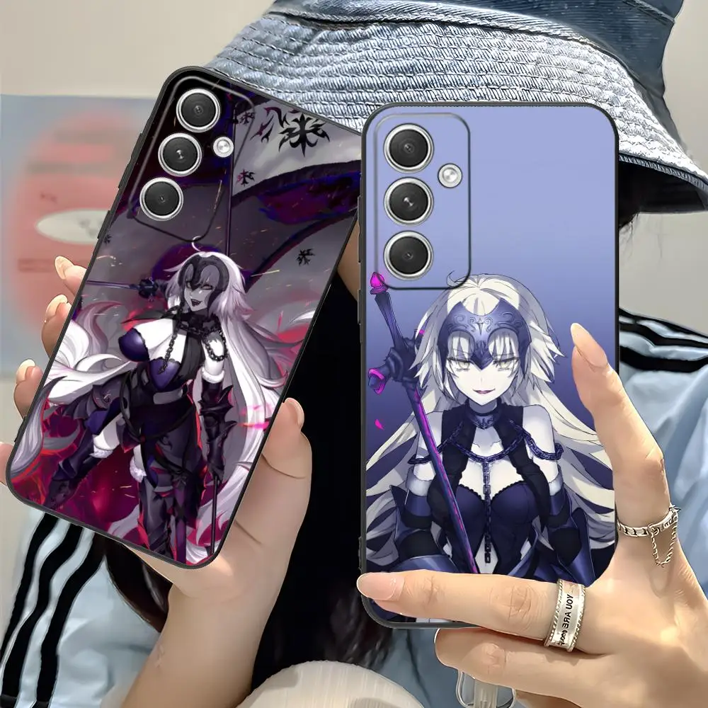 Funda de teléfono Fate Grand Order Jeanne Alter para Samsung Galaxy S25 S24 S23 S22 S21 S20 Note20 Plus FE con impresión Ultra Color de lujo