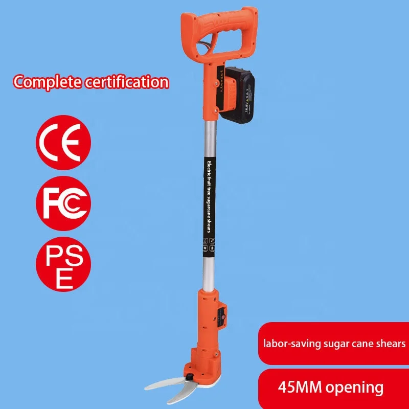 hot sell Lithium Battery Cane Shears Rechargeable Electric Scissors Hemu Harvesting Scissors Gardening Electric Shear