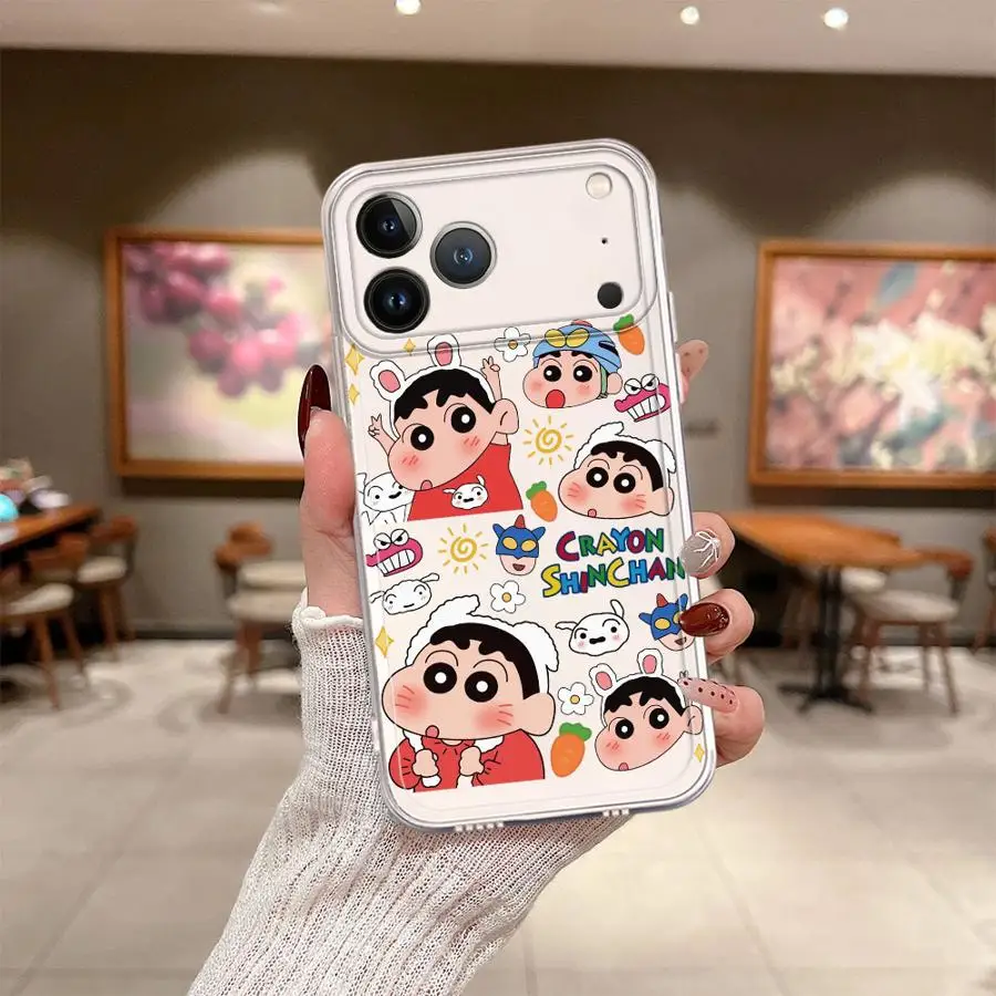 Cra-yons Shin-chans Case for iPhone 17 Pro Max 14 Plus 12 Mini 11 XR 13 Pro XS Max 16 Air 15 17e Soft Phone Cover view 4