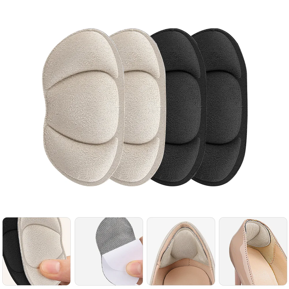 

2 Pairs Follow up Heel Protectors for High Shoes Grips Cushion Comfortable Cushions Pads Women Inserts Foot Supplies Half Size