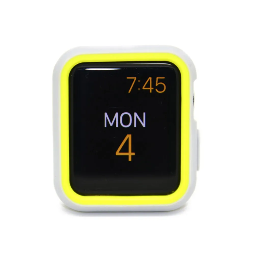 

42mm Watch Case Shockproof Silicone Protective Cover for 3 2 1 Bright Mixed Color Sporty Protective Case Breathable
